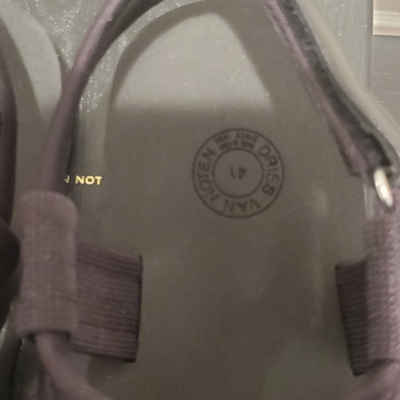 DRIES VAN NOTEN Leather Trimmed Webbing Sandals - UNISEX - Picture 6 of 8